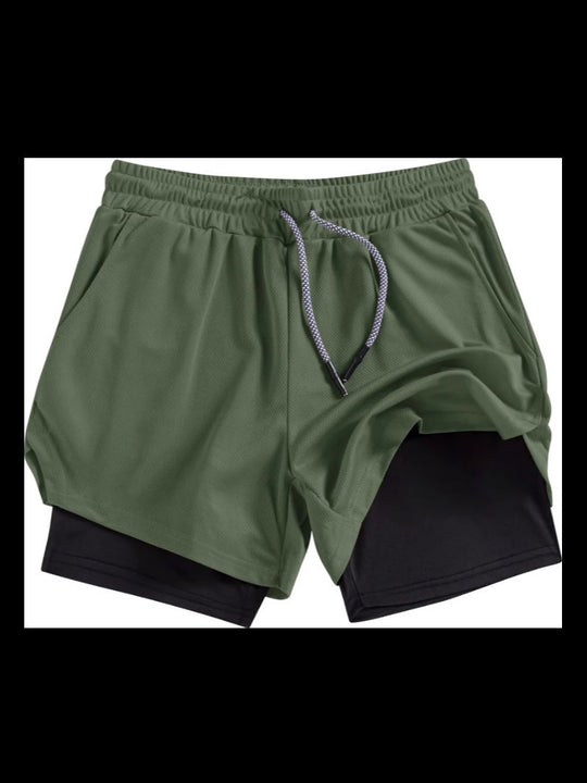 Heidi Mode | Atmungsaktive Doppel-Shorts für Männer