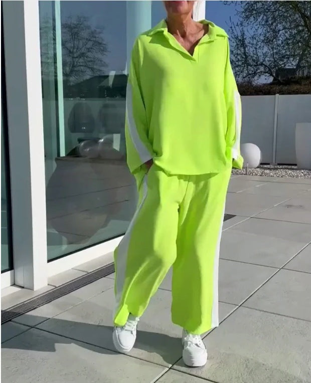 Damen modisches Freizeitanzug-Set mit sportlichem Schnitt Heidi-Mode