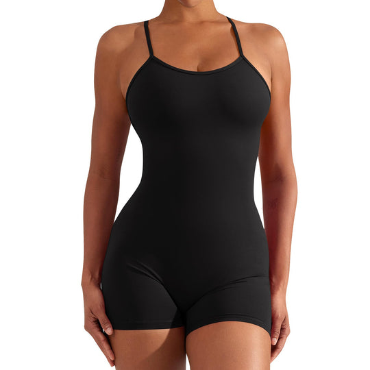 Damen Sportlicher Einteiler für Fitness und Schwimmen Heidi-Mode