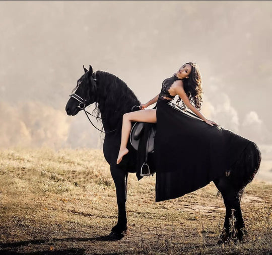 Damen Elegantes Hochgeschlossenes Abendkleid Heidi-Mode