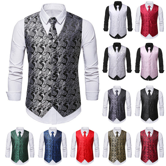 Elegante Herrenweste mit Paisleymuster Heidi-Mode