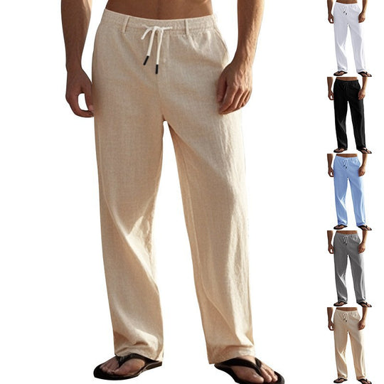 Herren Bequeme Strandhose mit elastischem Bund und praktischen Seitentaschen Heidi-Mode