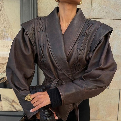 Damen Biker jacke mit elastischem Bund Heidi-Mode