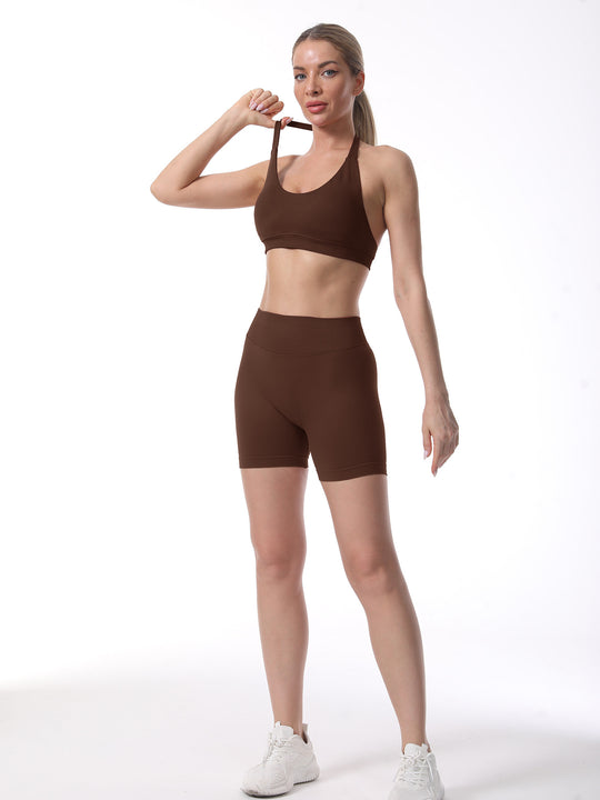 Damen Sport-BH und Shorts Set Heidi-Mode