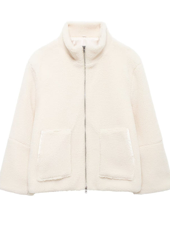 Damen kuschelige Fleecejacke Heidi-Mode