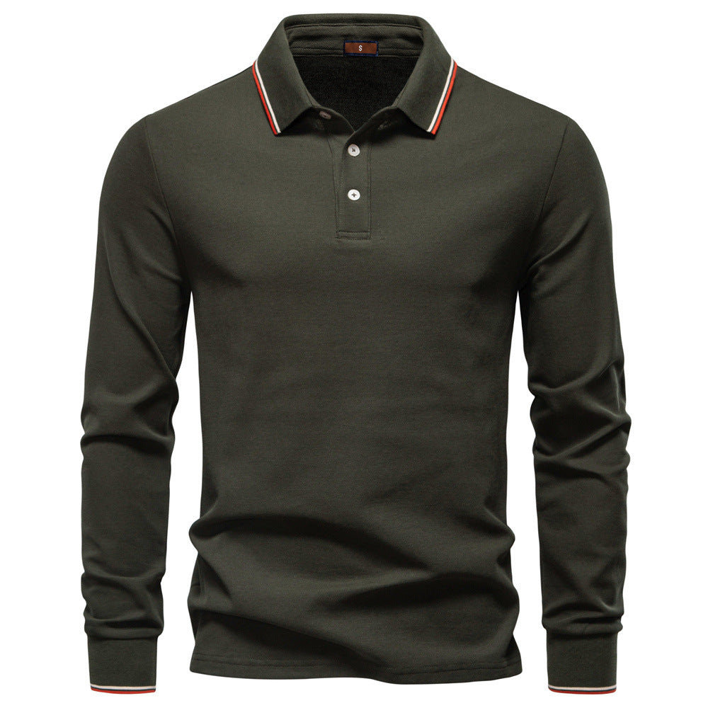 Herren Langarm Poloshirt Heidi-Mode