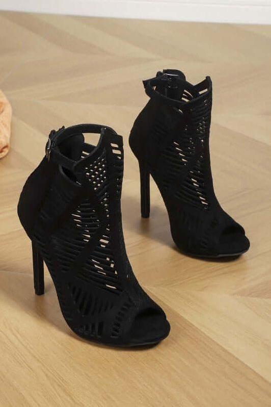 Heidi-Mode | Runde Offene Zehen Laser Hohle Vielseitige Sandalen