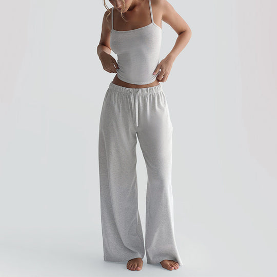 Damen Legere Lounge-Hose und Top Set Heidi-Mode