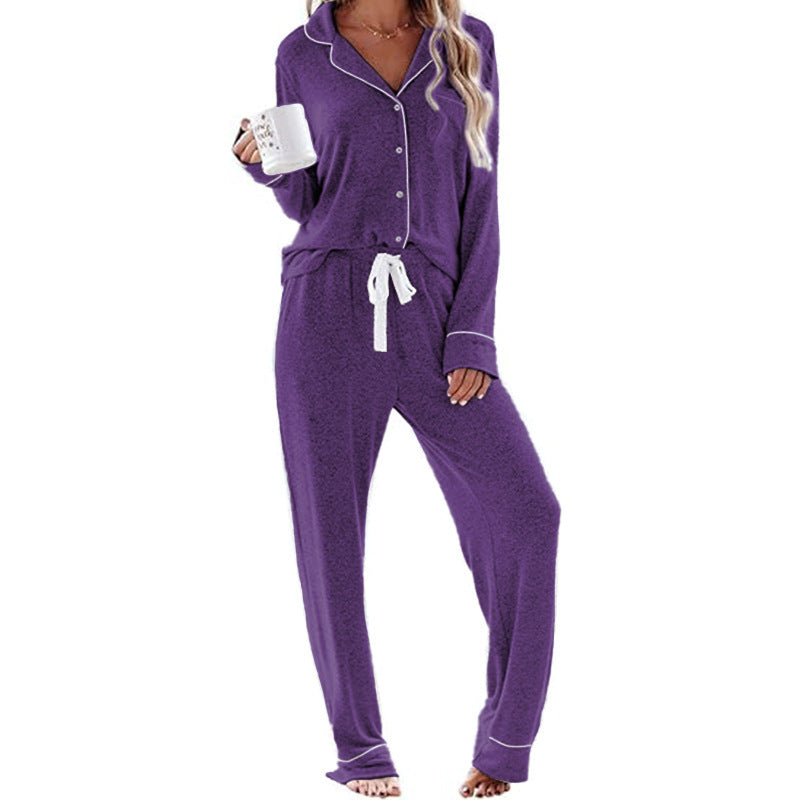 Damen Schlafanzug-Set aus weichem, atmungsaktivem Material Heidi-Mode