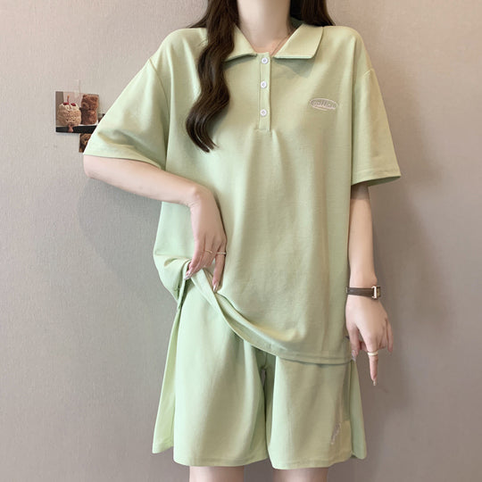 Femme Polo Stil Lounge Set Heidi-Mode