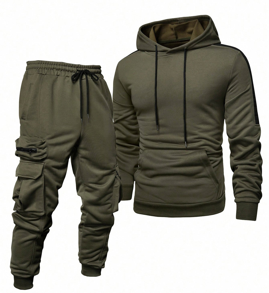 Herren Komfortables Hoodie- und Jogginghosen-Set mit praktischen Taschen Heidi-Mode