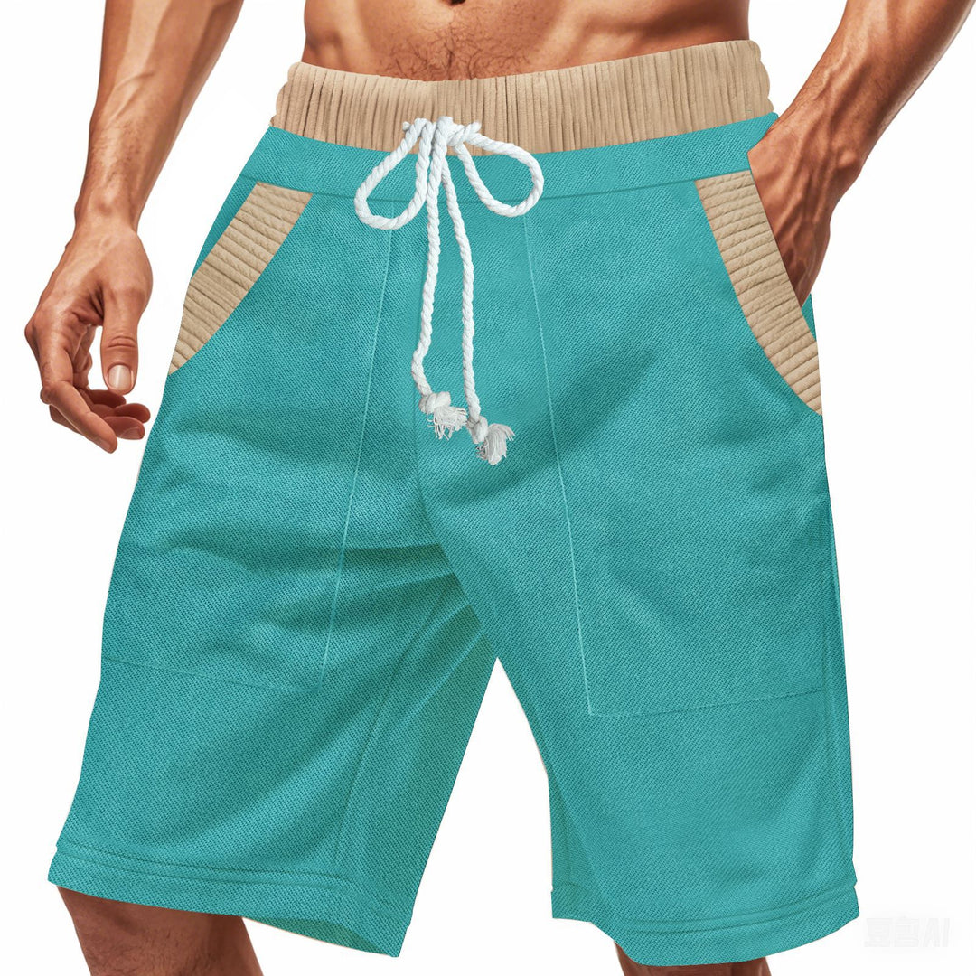 Herren Freizeit-Shorts mit elastischem Bund und praktischen Seitentaschen Heidi-Mode