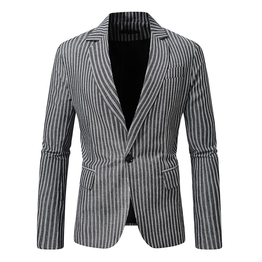 Herren eleganter Blazer mit feinen Streifen Heidi-Mode