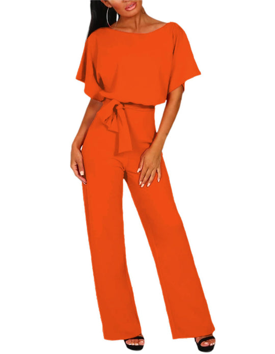 Damen elegantes Set bestehend aus fließender Bluse und weit geschnittenen Hosen Heidi-Mode