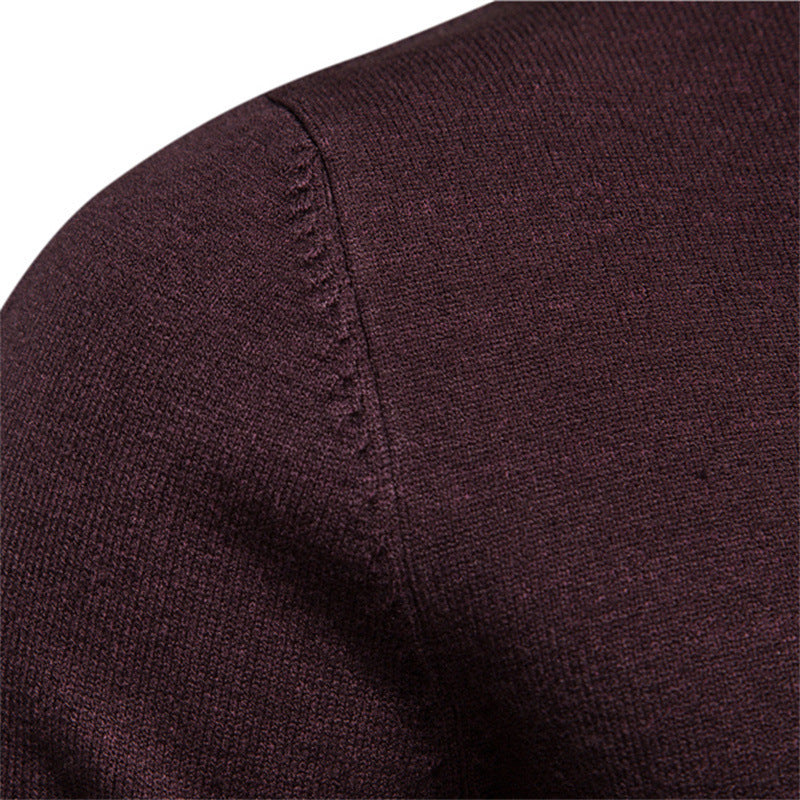 Herren komfortabler Rollkragenpullover aus weichem Strick Heidi-Mode