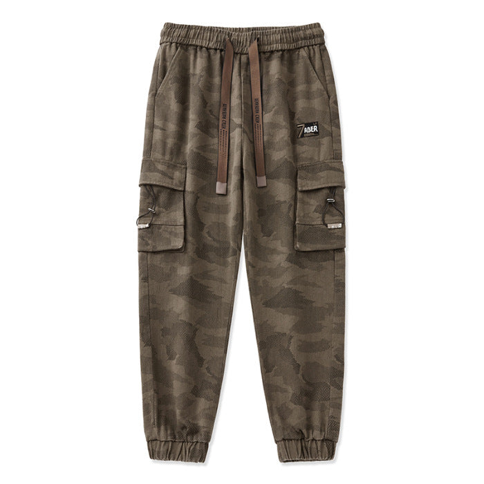 Herren Cargohose mit funktionalen Reißverschlusstaschen und elastischem Bund Heidi-Mode