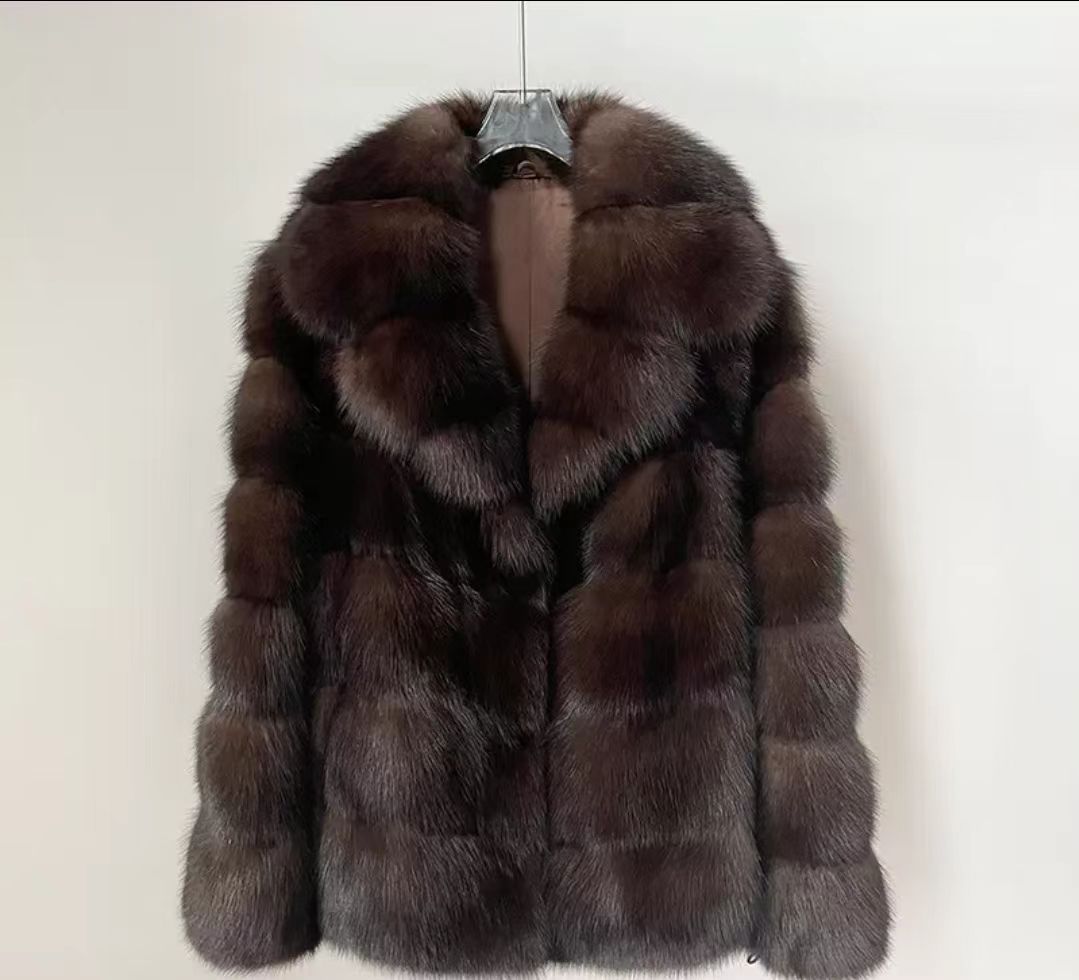 Damen luxuriöse und warme Kunstpelzjacke Heidi-Mode