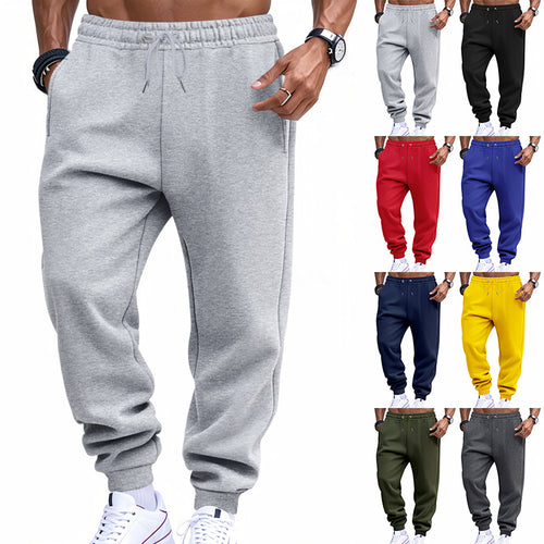 Herren modische Jogginghose mit elastischem Bund und seitlichen Taschen Heidi-Mode
