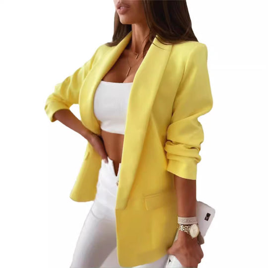 Damen modisches Blazer-Set mit elegantem Schnitt und bequemen Details Heidi-Mode