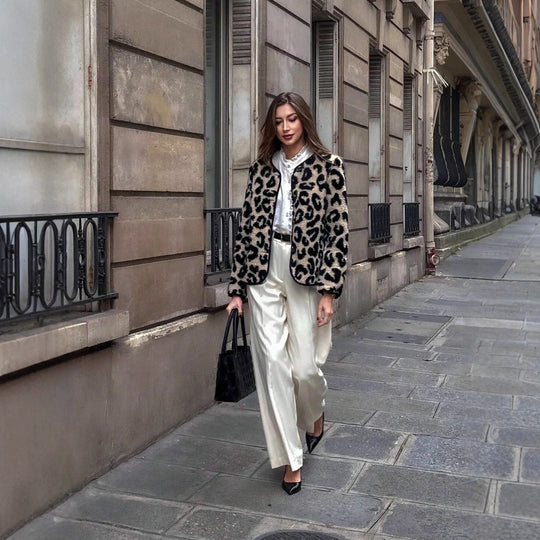 Damen kuscheliger Fleece-Jacke Heidi-Mode