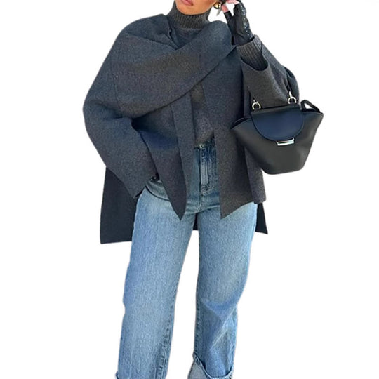 Damen Oversize Wolljacke Heidi-Mode