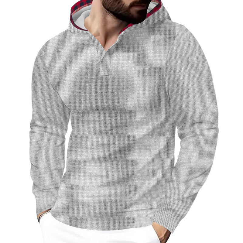 Herren Kapuzensweater mit strukturiertem Design und komfortablem Schnitt Heidi-Mode
