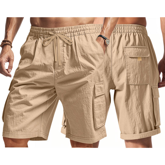 Herren Cargo-Shorts mit elastischem Bund und praktischen Seitentaschen Heidi-Mode 1757709064