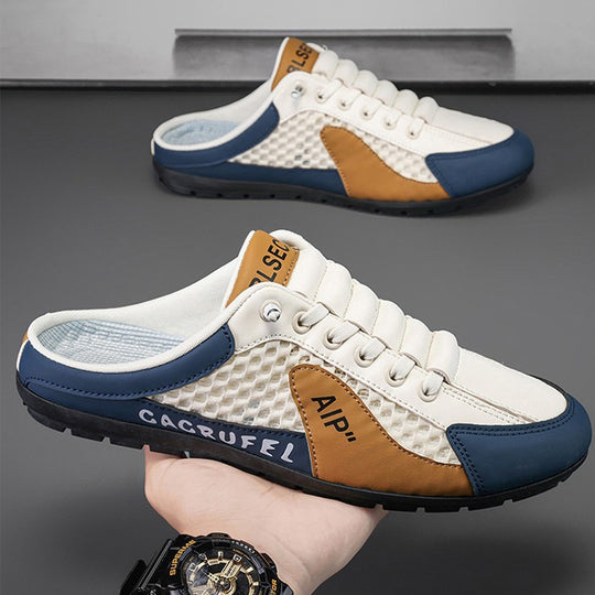 Herren Leichte Slip-On Freizeitsneaker mit Atmungsaktivem Mesh-Design Heidi-Mode