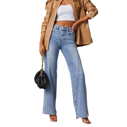 Damen Hochtaillierte Flared Jeans Heidi-Mode