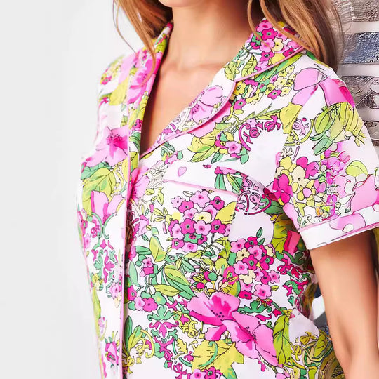 Femme Floral Print Loungewear Set Heidi-Mode