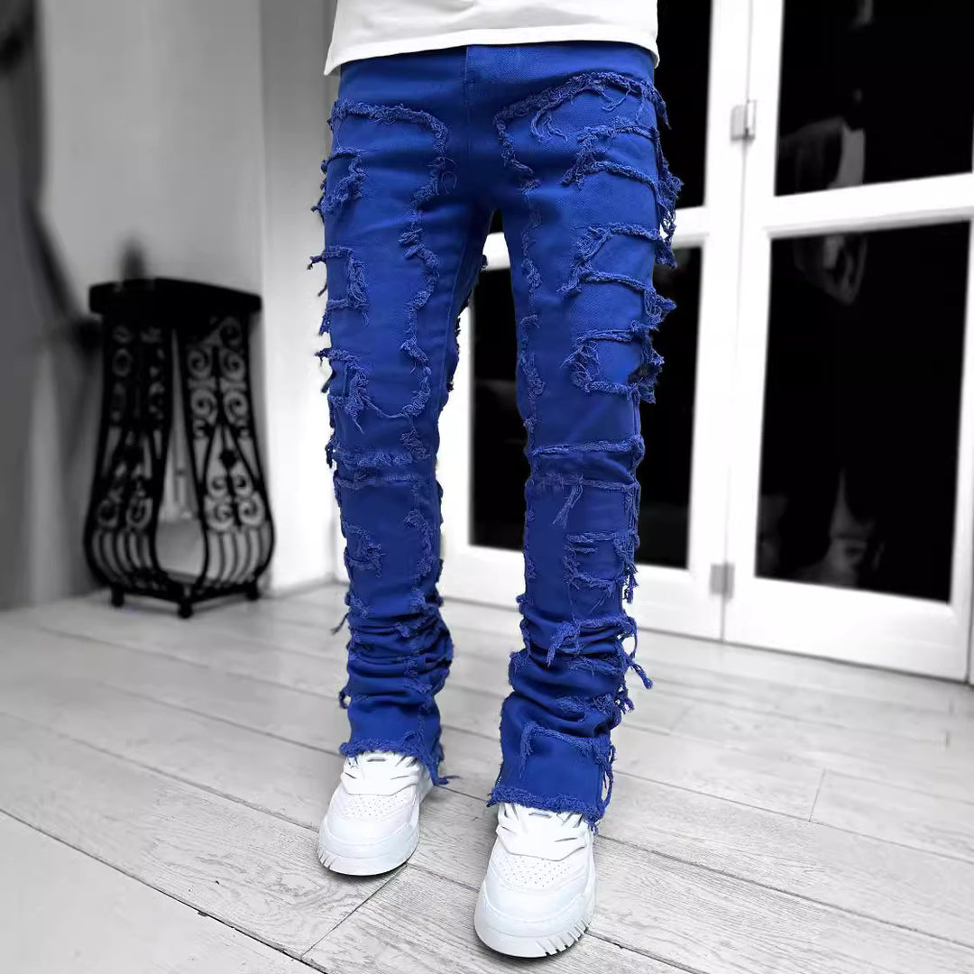Herren ripped Jeans im urbanen Stil Heidi-Mode