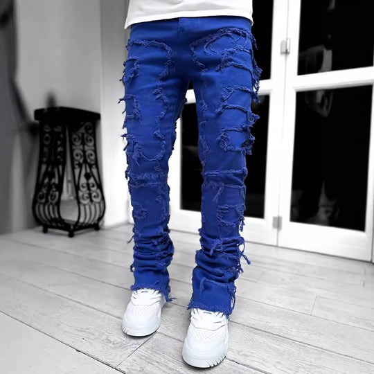Herren ripped Jeans im urbanen Stil Heidi-Mode