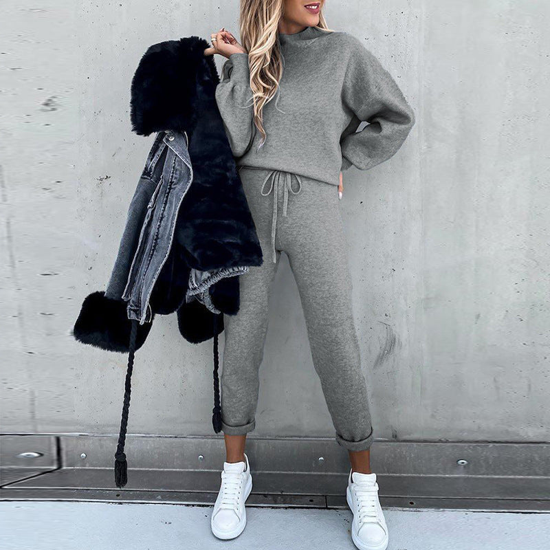 Damen Lässiges Hoodie-Set mit bequemen Jogginghosen Heidi-Mode