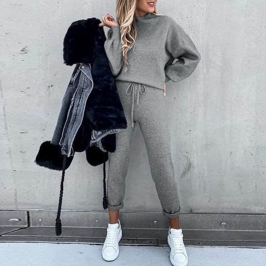 Damen Lässiges Hoodie-Set mit bequemen Jogginghosen Heidi-Mode