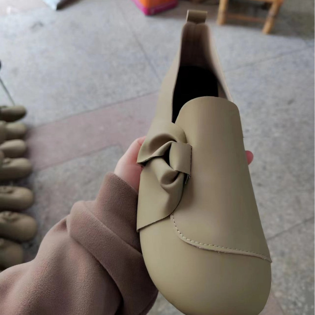 Damen Schicke Slipper mit Schleifen-Detail Heidi-Mode