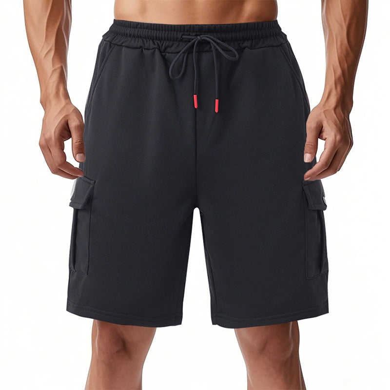 Herren funktionale Sportshorts mit praktischen Seitentaschen und elastischem Bund Heidi-Mode