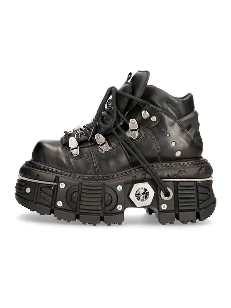 Damen Stabile High-Top Stiefel mit robuster Gummisohle Heidi-Mode