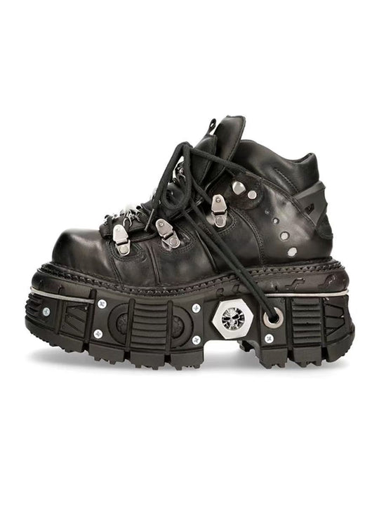 Damen Stabile High-Top Stiefel mit robuster Gummisohle Heidi-Mode