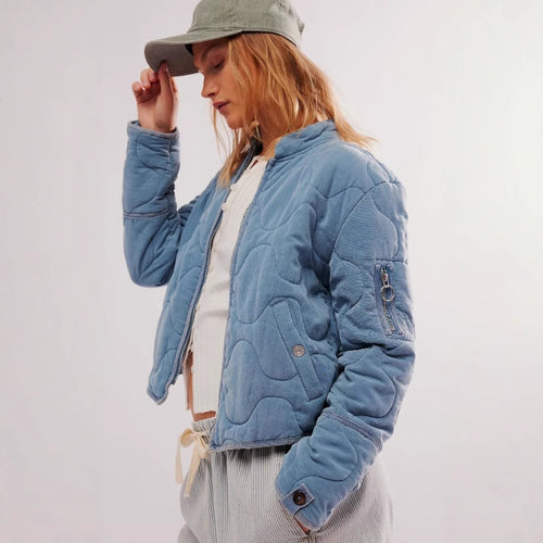 Damen gesteppte Bomberjacke Heidi-Mode