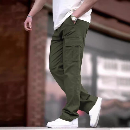 Herren Cargo-Hosen mit multifunktionalen Taschen und atmungsaktivem Stoff Heidi-Mode