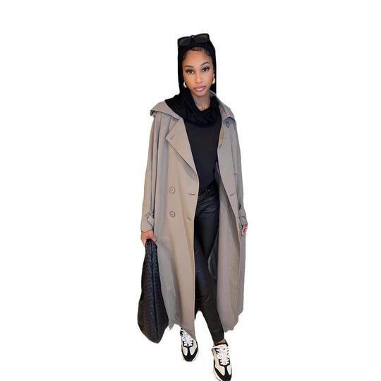 Damen Modischer Oversized Trenchcoat Heidi-Mode