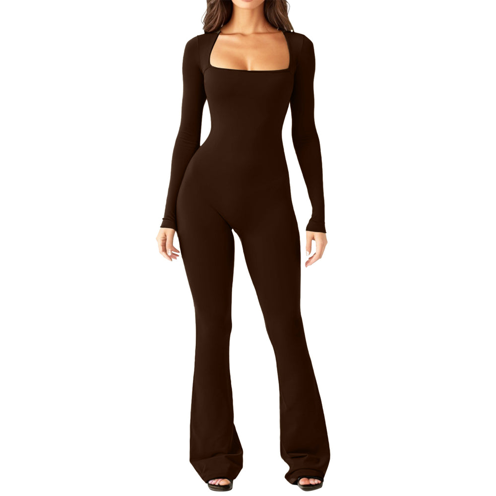 Damen Bodysuit mit weitem Bein und tiefem Dekolleté Heidi-Mode