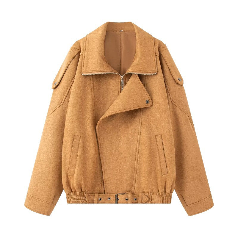 Damen lässige Oversize-Jacke aus hochwertigem Material Heidi-Mode