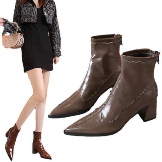 Damen Modische Stiefel im klassischen Design Heidi-Mode