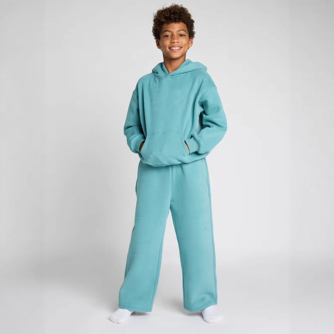 Damen lässiger Fleece-Jumpsuit mit geräumiger Kapuze und praktischen Taschen Heidi-Mode