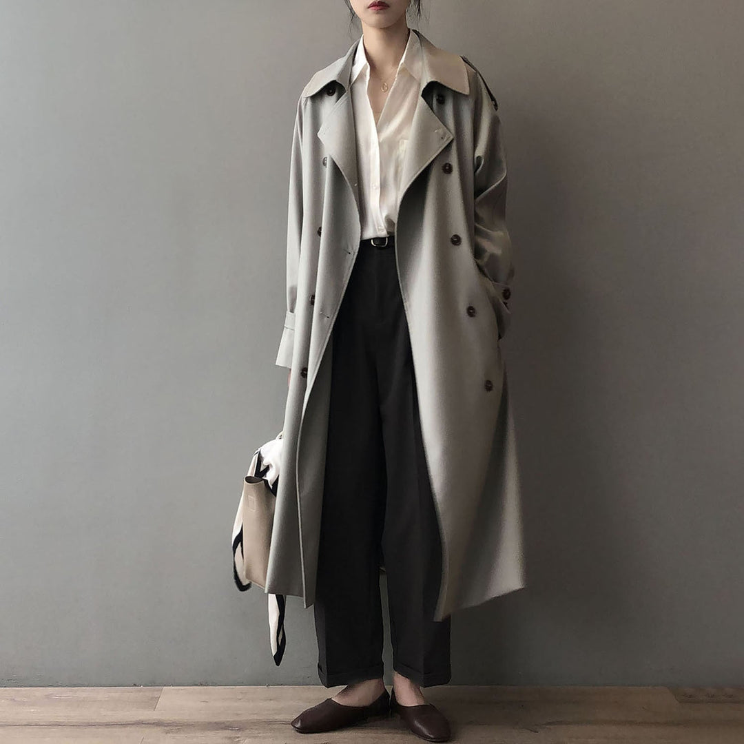 Heidi-Mode | Doppelreihiger Trenchcoat für Damen Juna