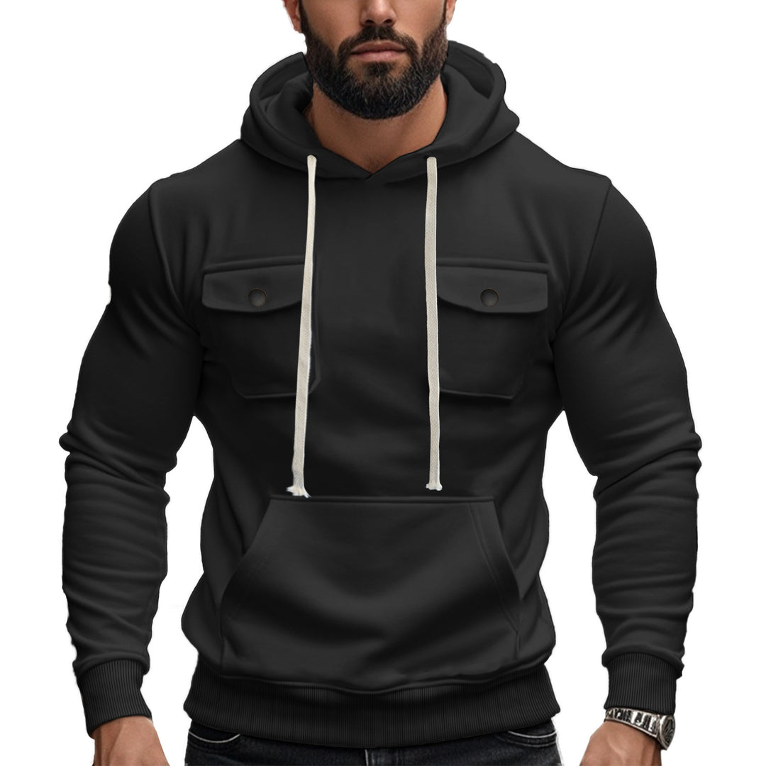 Herren Kapuzenpullover mit praktischen Pattentaschen und modernem Design Heidi-Mode