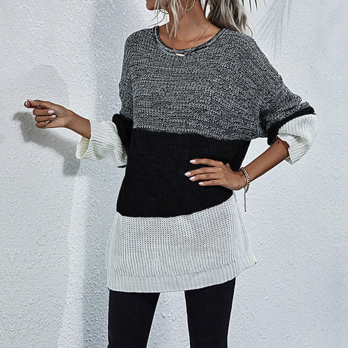 Damen lässiger Oversized Pullover Heidi-Mode