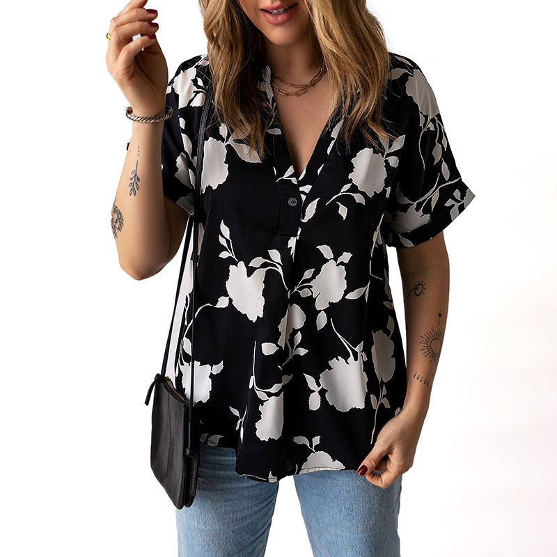 Damen Bluse mit floralem Design Heidi-Mode