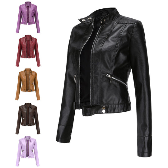 Damen Bikerjacke mit modernem Schnitt Heidi-Mode